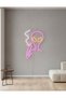 Uzaylı Figürü LED Neon Tablo | Pop Culture Duvar Dekoru | Pleksi Aydınlatmalı Genç Odası Tablosu - 6