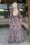 Rengin Shawl Patterned Shirt Dress Pink - 7