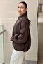 Front Pleated Detailed Zippered Advertized Sleeve Lined Bomber Jacket - 2