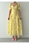Women's Flora Chiffon Designer Dress - Code 00751 E6 - 5