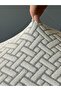 Premium Jacquard Oval Chair Cover |   Flexible Elastic Chair Cover Large Oval Washable Stretch 1 Piece - 4