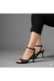 (White) Women's Heeled Sandals Black - 2