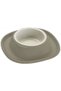Soft Touch Plastic Single Bowl Large 600ml Grey Pet Feeding Dish with Soft-Touch Holder - 4