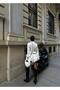 Women's Ecru Belt Detailed Satin Mini Shirt Dress Yel221567 - 7