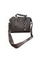 Gold Accessories and Belt, Zippered, Three-Compartment, Patterned Leather, Short and Long Handles, Medium Size, High-Quality Hand and Shoulder Women's Bag. - 4