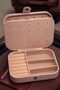 Travel Jewelry Box for Women - Portable Organizer with Ring Slots & Compartments - Small Lightweight Case - 3