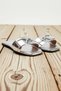 Women's Metallic Accessory Detailed Flat Heeled Slippers Faux Leather Comfortable Daily Home Shoes Modern Stylish