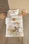 Ranforce 100% Cotton Duvet Cover Set Single Sport V1 Beige