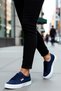 Women's Unisex Platform Sole Lace-Up Sneakers Lightweight Casual Comfortable Modern Stylish Elegant - 2
