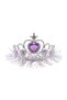 Lilac Heart Detailed Lighted Tassel Girl's Crown