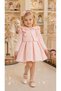 Baby Girl Evening Dress Rose Patterned Jacquard Dress and Hairband Set with Bolero - Birthday, Party, Wedding, Mevlüt (6 Months, 12 Months, 18 Months, 24 Months) 35395Pr