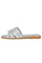 Deal Ladies Flat Sandal Silver - 4