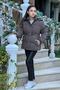 Girls' Nova Fabric Hooded Pocketed Elastic Waist Drawstring Waterproof Winter Coat Km4013 - 8