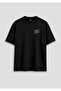 Natural Born Thriller Old School Printed Text Relaxed Fit Unisex Black T-Shirt