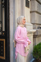 Women's Brit Button Detailed Adjustable Cuffs Shirt Pink - 4