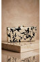 Cream Black Patterned Stone Buckle Chain Evening Dress Portfolio Evening Bag 14X24 cm - 3