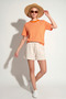 Women's Striped T-Shirt Crew Neck Short Sleeve Cotton Relaxed Fit - 3