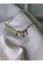 Zircon Stone Detailed Drop Figured Gold Color Charm Women's Bracelet - 4
