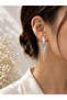 Sparkling Geometric Design Silver Color Dangle Earrings |   Modern and Elegant Women's Earrings - 2