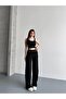 Women's Adjustable Waist Ruffle Detailed Double Pocket Trousers - 4