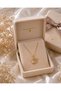 Dreamy Wings Bird Detailed Steel Necklace (Gold Color) - 3