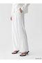 Vizyon New Season Loose Fit Linen Look Women's Pleated Trousers - 3