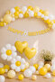 Yellow White Daisy Foil Balloon 55X60 cm 1 Piece - 3
