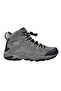 Men's Textile Lace-Up Ankle-High Outdoor Boots Gray