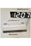 Modern Led Digital Alarm Clock With Mirror Finish Adjustable Brightness, Temperature Display - 5
