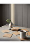 Set of 20 Wooden Square Coasters - Decorative Coffee Presentation (10X10 cm)