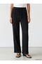 Two Mt Shop Quality Lcw Modest Black Straight Standard & Regular Wide Leg Women's Pants - 2
