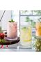 Hobnail Drinking Glasses Set of 4, Art Deco Vintage Glassware, 12 oz Tall Crystal Tumblers, Clear Embossed Glass Cups - 5
