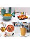 Unbreakable Plastic Dinnerware Set for 4, 48-Piece Colourful Plates, Bowls, Cups and Cutlery - 3