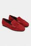 Misty Red Suede Genuine Leather Women's Loafer Shoes - 4