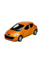 Peugeot 207 Orange Die-Cast Metal Model Car 1:36 Scale 12 cm Pull Back - 2