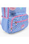 Heart Print Backpack for Girls 8-13 Years with Pom-Pom Accent - 18 inches - 4