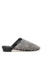 26Y467-5 Women's Stoned Evening Dress Flat Slippers Black - 2