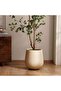 Petra Polyresin Planter Dia46x48cm - Cream