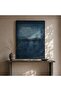 Depth Hand Painted Canvas Wall Art 120x150cm - Blue