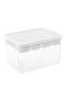 Building Blocks Storage Box with Tray Compartment 50.5x37x29.3 cm-White - 7