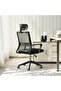 Libra Office High Back Chair Mesh & Fabric - Black - 3