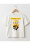 Minions Themed Children's Oversize T-Shirt – Unisex 100% Cotton T-Shirt with Cookie-Loving Character Print - 2