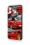 Samsung A07 Compatible Red Supra Patterned Silicone Case - 4