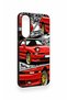 Samsung A57 Compatible Red Supra Patterned Silicone Case - 3