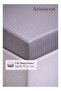 3-Piece Striped Microfiber Fitted Sheet Set Queen 150x200cm – Soft Elastic Deep Pocket 17cm Bedsheet - 6