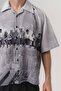 Worker Apaş Collar Short Sleeve Oversize Shirt - 3