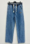 Men's Relaxed Fit Baggy Jean Trousers 1523 - Navy Blue - 5