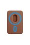 Magnetic Card Holder on the Back of the Phone, Magnetic Stand, Magsafe Wallet Card Holder, Genuine Leather Mechanism Card Holder Wallet, Men's Automatic Smart Wallet, Rfid Protected Credit Card Holder, Brown - 2