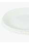 10 inch Large Dinner Plate Set of 6, Lightweight Round Opal Glass White Dinnerware Plates, Dishwasher and Microwave Safe - 3