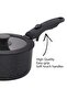 12 Piece Detachable Granite Cookware Set, Non-Stick - Black - 4